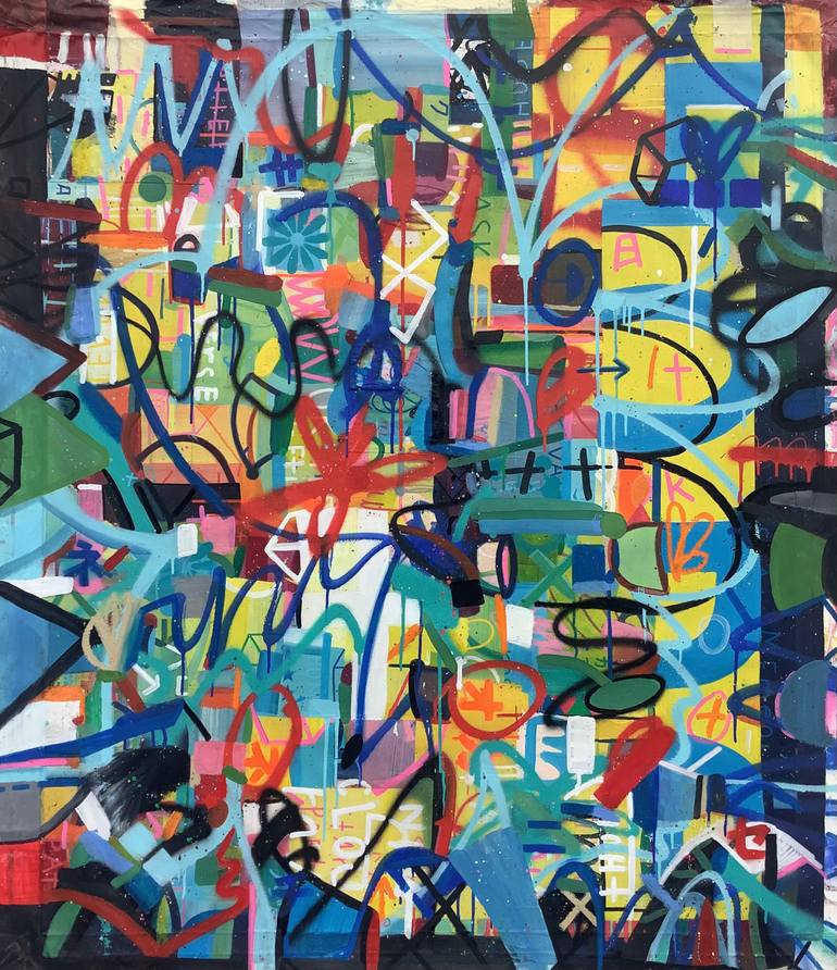 Original Painterly Abstraction Abstract Painting by Andrew Weir
