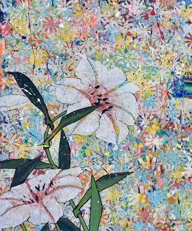 Original Pop Art Floral Paintings by Andrew Weir