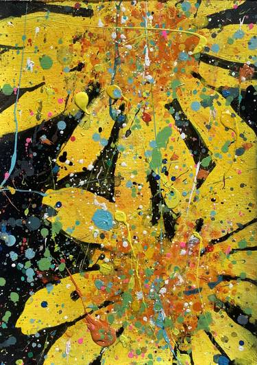 Original Abstract Floral Paintings by Andrew Weir