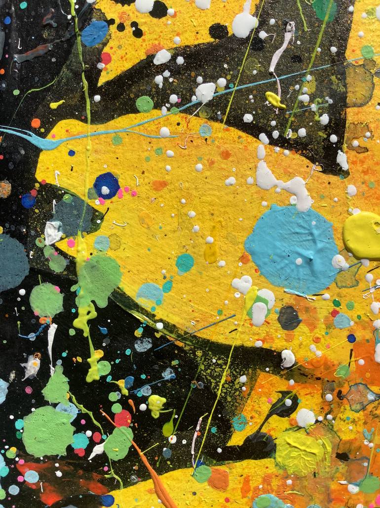 Original Abstract Floral Painting by Andrew Weir