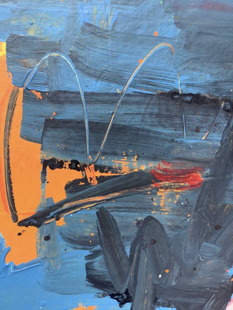 Original Abstract Expressionism Abstract Painting by Andrew Weir