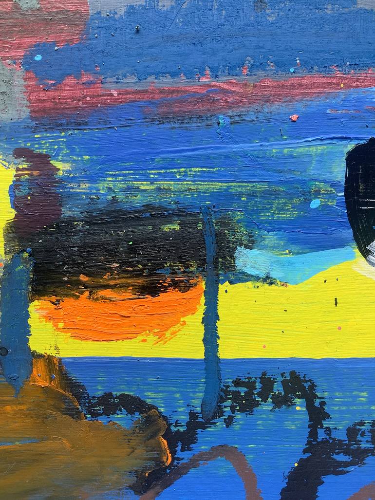 Original Abstract Expressionism Abstract Painting by Andrew Weir