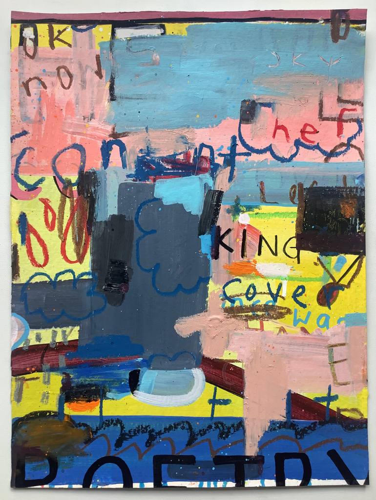 Original Abstract Expressionism Abstract Painting by Andrew Weir