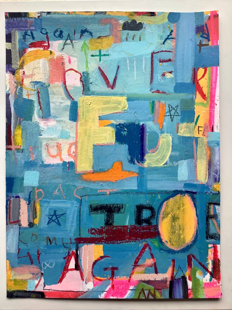 Original Painterly Abstraction Abstract Painting by Andrew Weir