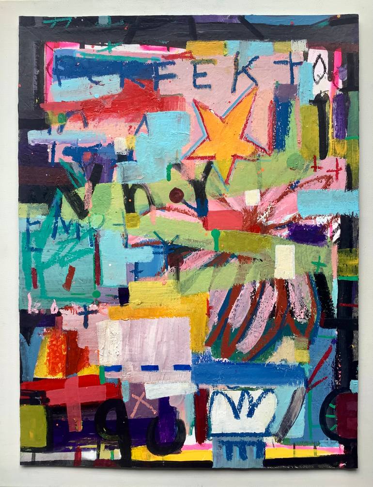 Original Painterly Abstraction Abstract Painting by Andrew Weir