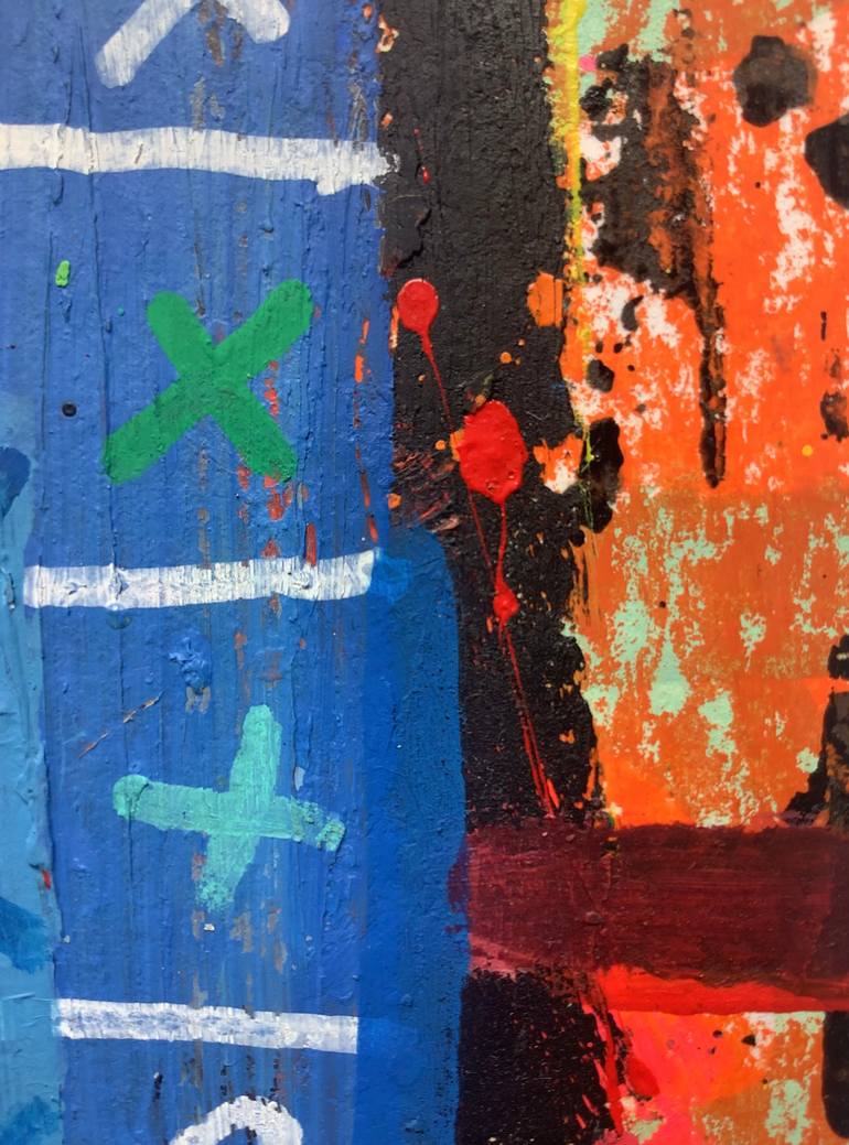 Original Pop Art Abstract Painting by Andrew Weir