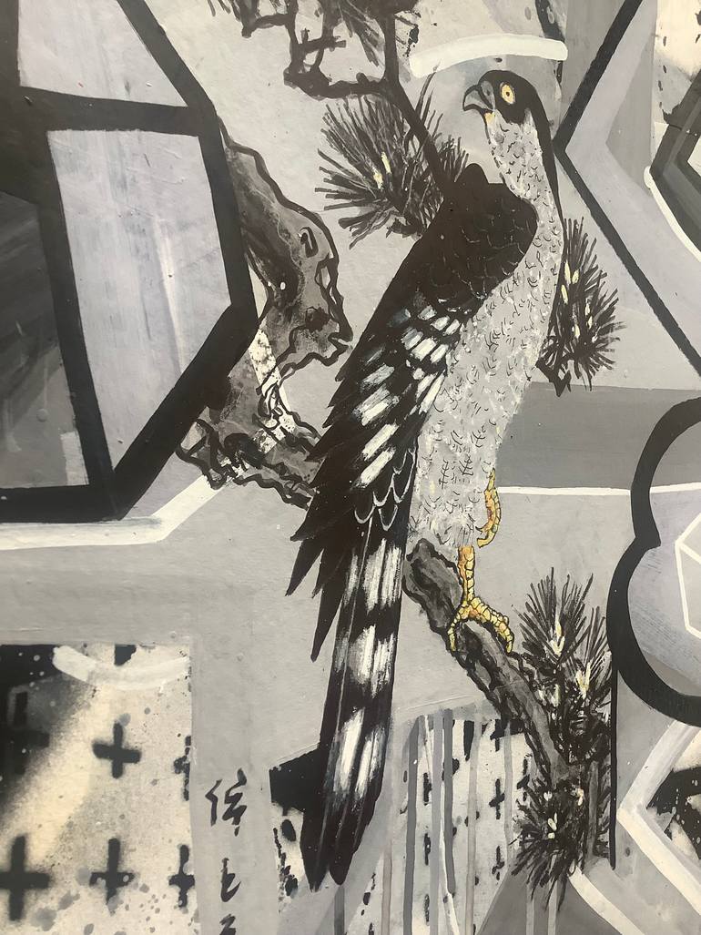 Original Abstract Animal Painting by Andrew Weir