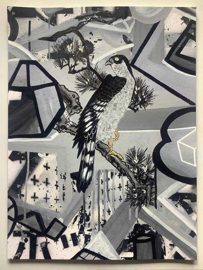Original Abstract Animal Painting by Andrew Weir