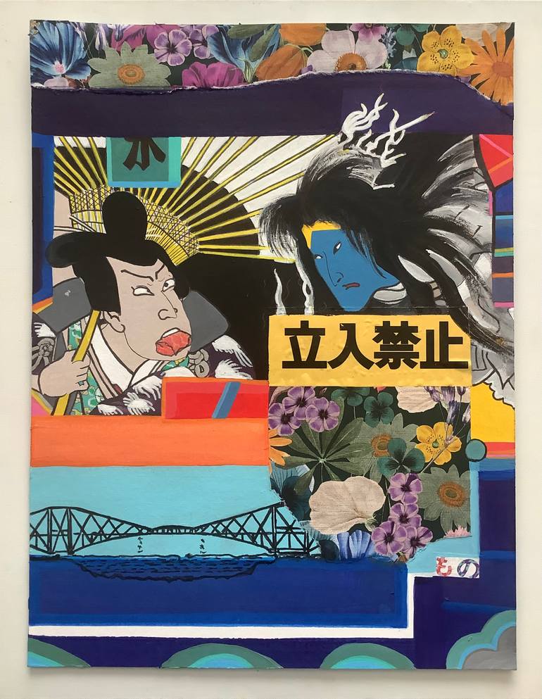 Original Pop Art Abstract Painting by Andrew Weir