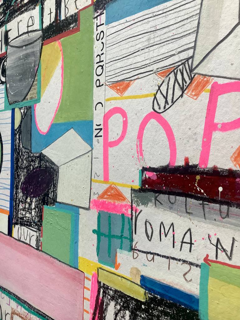 Original Pop Art Abstract Painting by Andrew Weir