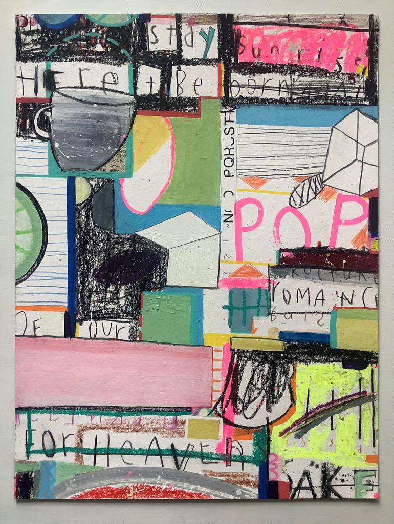 Original Pop Art Abstract Painting by Andrew Weir