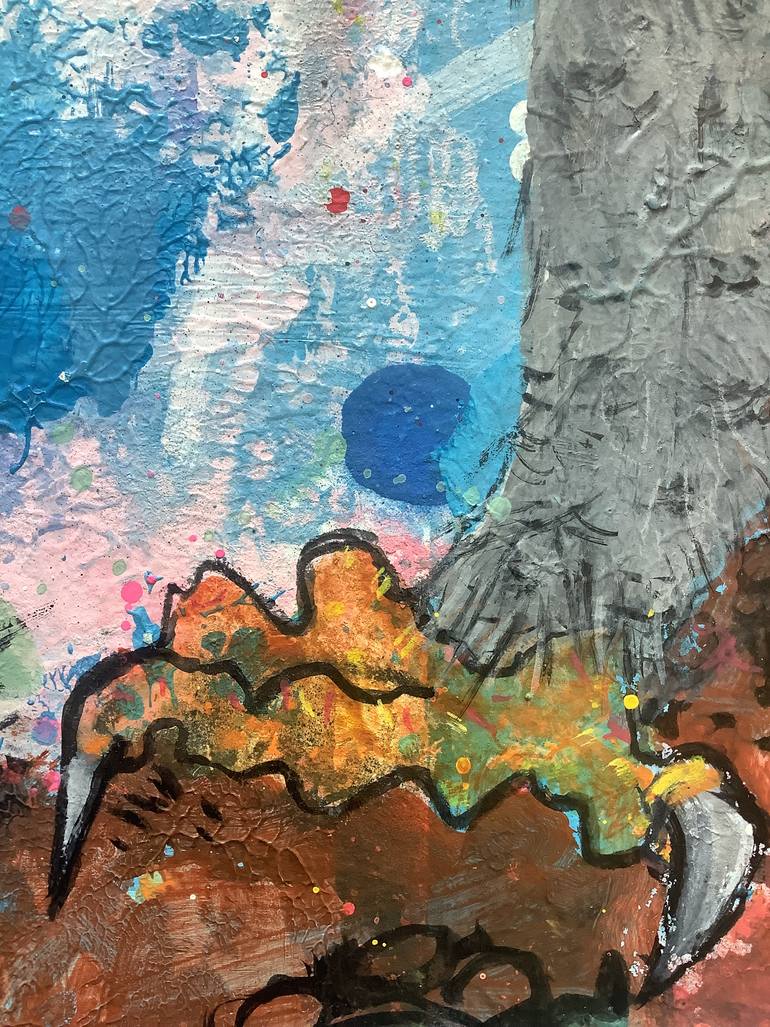 Original Abstract Animal Painting by Andrew Weir