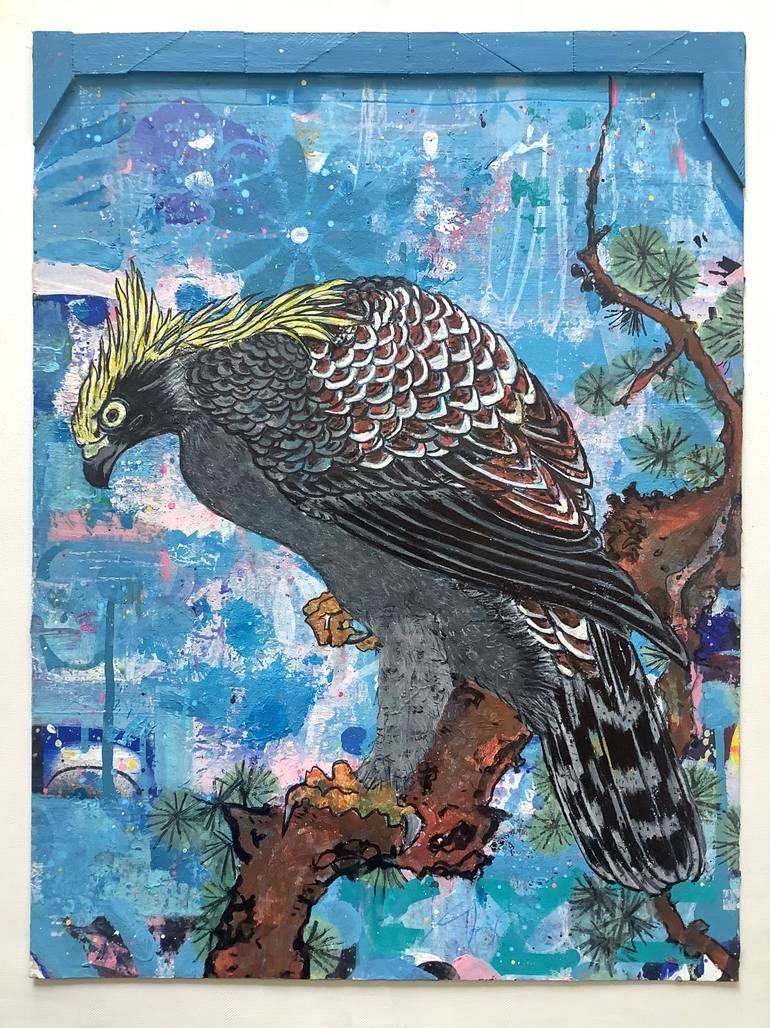 Original Abstract Animal Painting by Andrew Weir