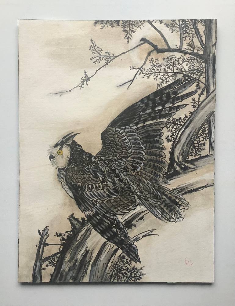 Original Abstract Animal Painting by Andrew Weir