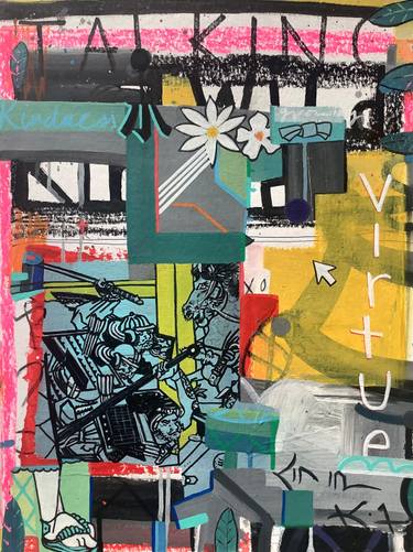 Original Pop Art Abstract Paintings by Andrew Weir