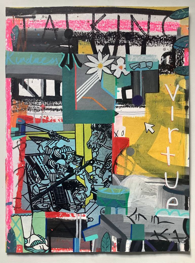 Original Pop Art Abstract Painting by Andrew Weir