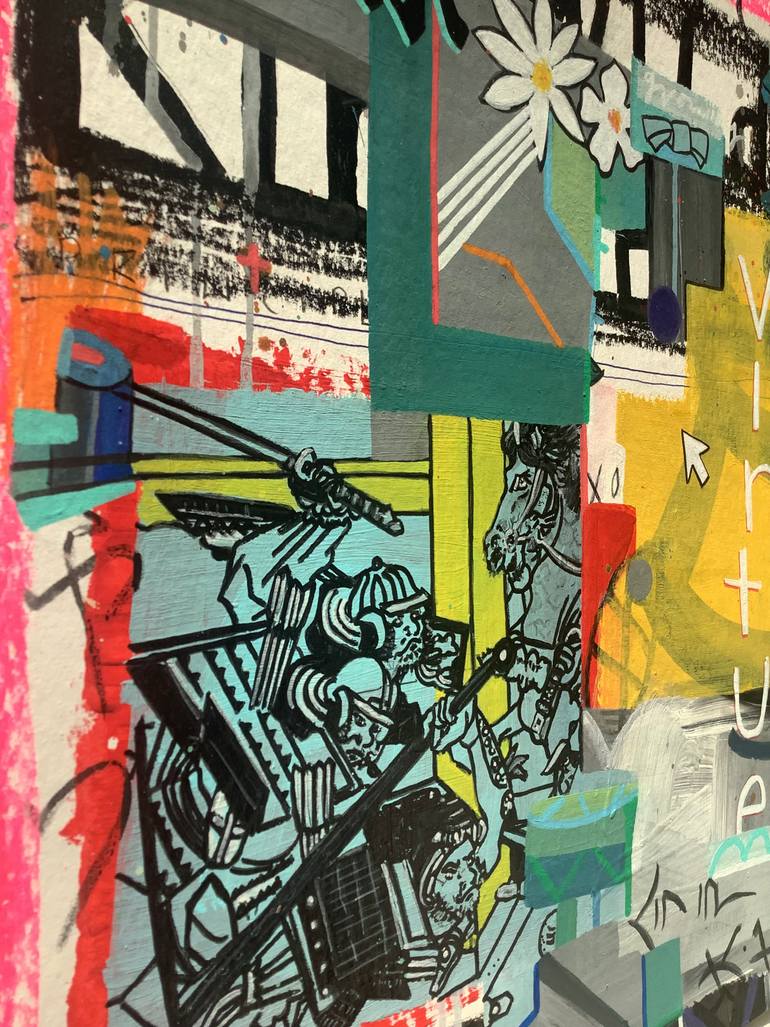 Original Pop Art Abstract Painting by Andrew Weir