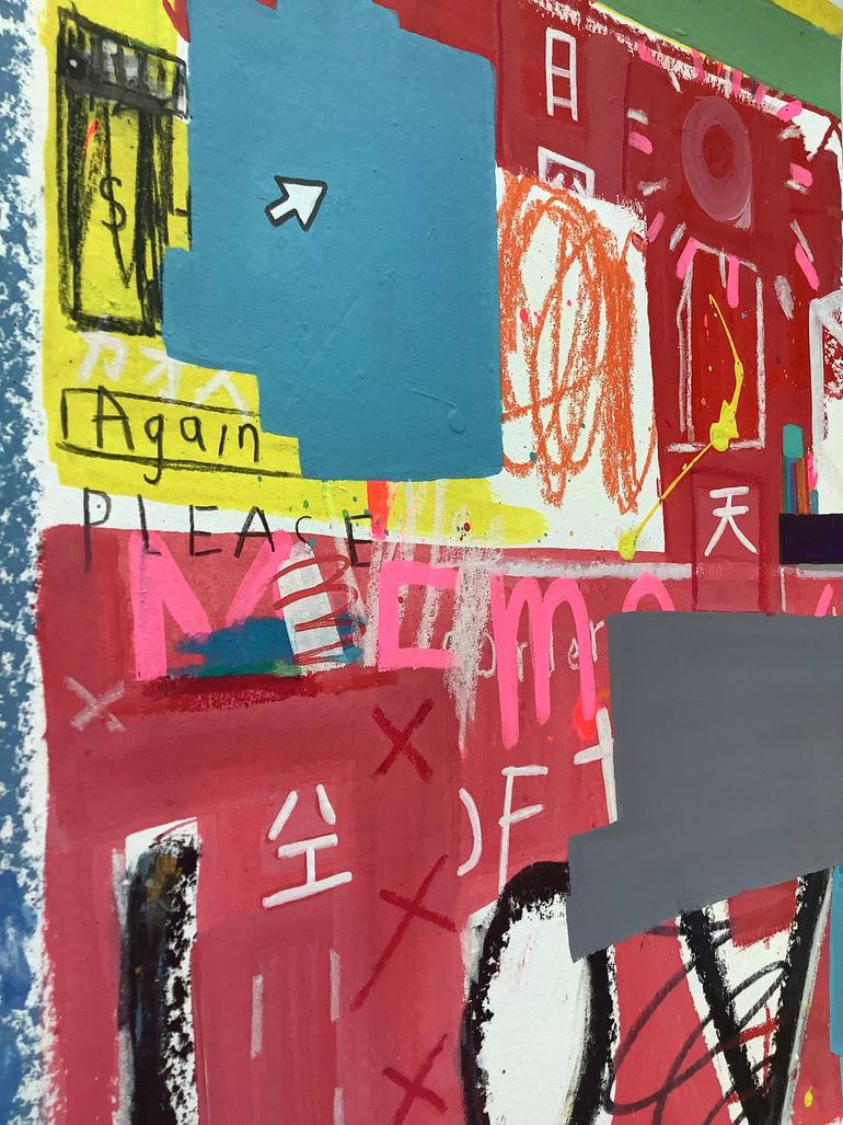 Original Pop Art Abstract Painting by Andrew Weir