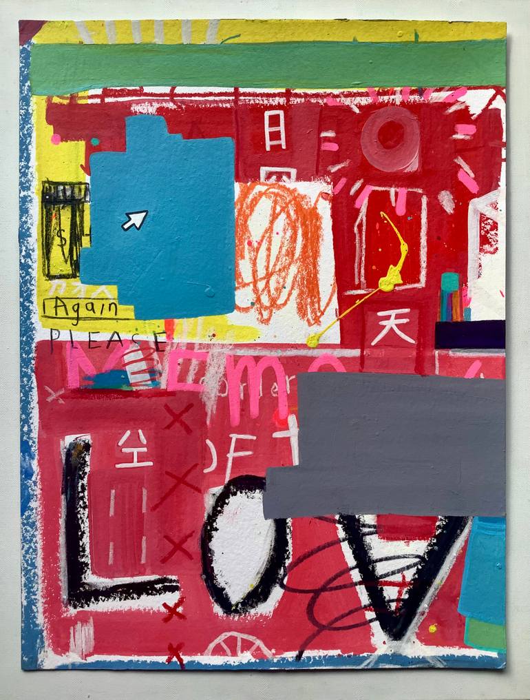 Original Pop Art Abstract Painting by Andrew Weir