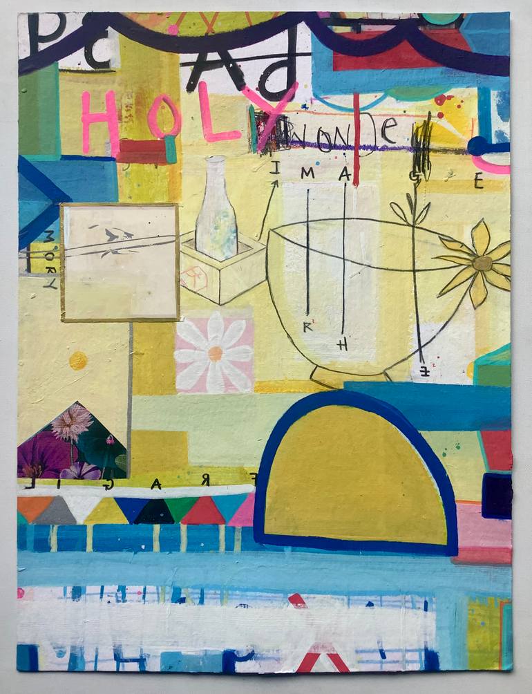 Original Pop Art Abstract Painting by Andrew Weir