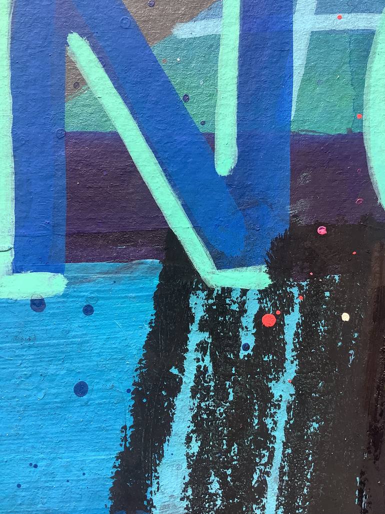 Original Pop Art Abstract Painting by Andrew Weir