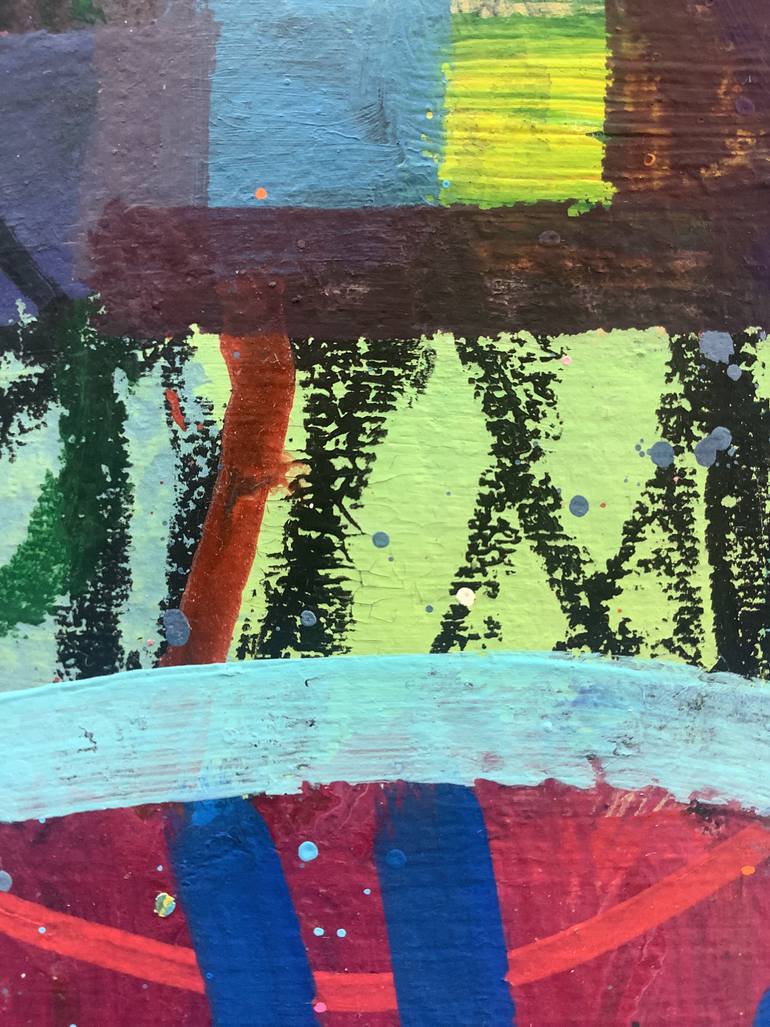 Original Pop Art Abstract Painting by Andrew Weir