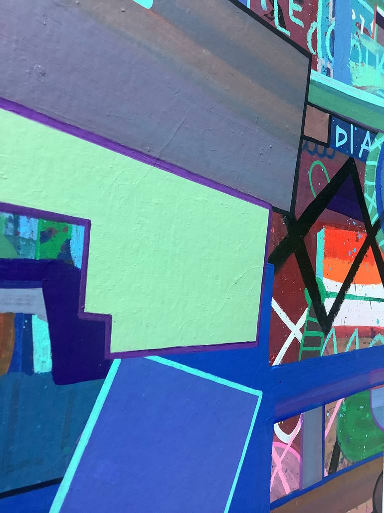 Original Pop Art Abstract Painting by Andrew Weir