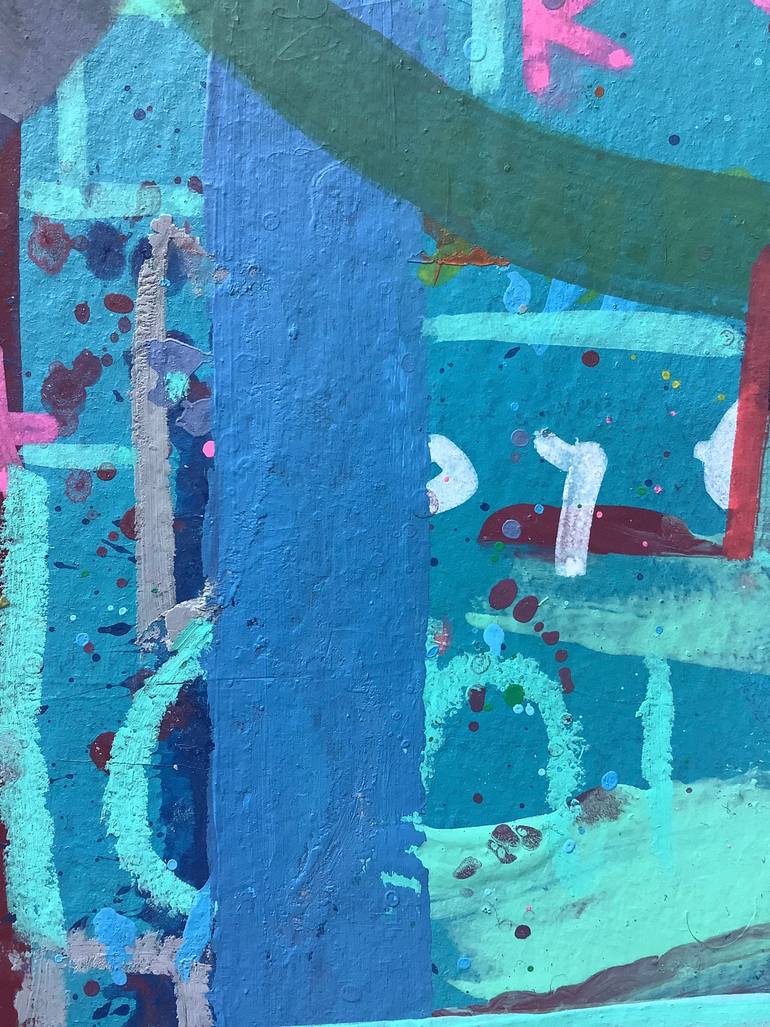 Original Pop Art Abstract Painting by Andrew Weir