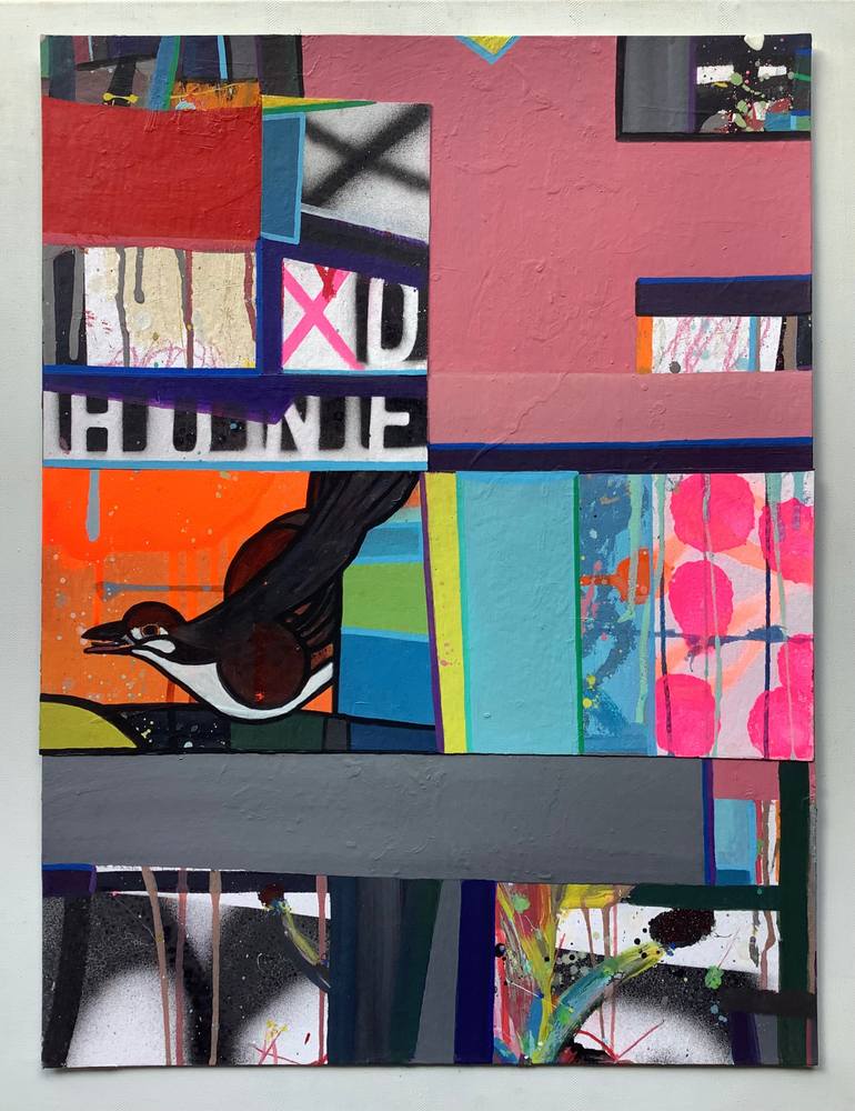 Original Pop Art Abstract Painting by Andrew Weir