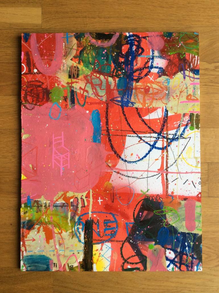 Original Abstract Expressionism Abstract Painting by Andrew Weir