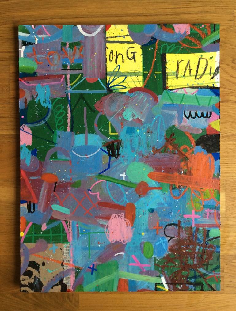 Original Abstract Expressionism Abstract Painting by Andrew Weir