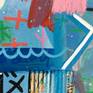 Detail W/ cardboard collage.