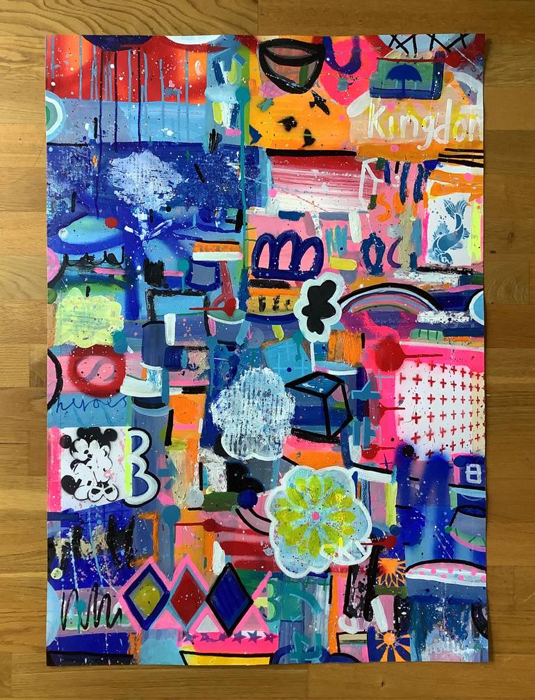 Original Abstract Expressionism Abstract Painting by Andrew Weir