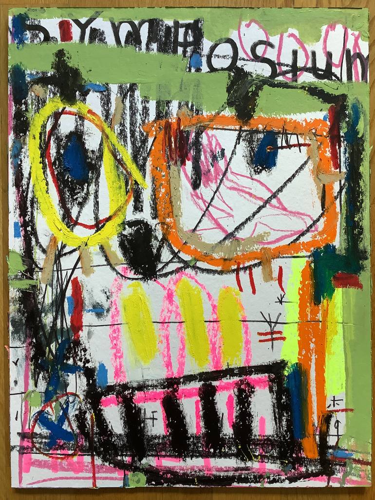 Original Portraiture Abstract Painting by Andrew Weir