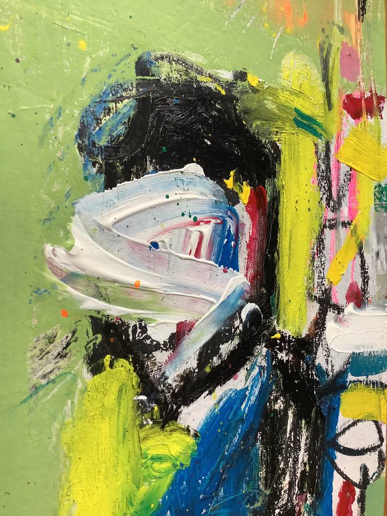 Original Abstract Expressionism Abstract Painting by Andrew Weir