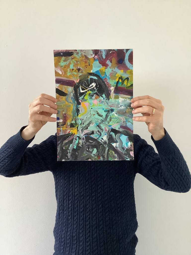 Original Abstract Expressionism Abstract Painting by Andrew Weir