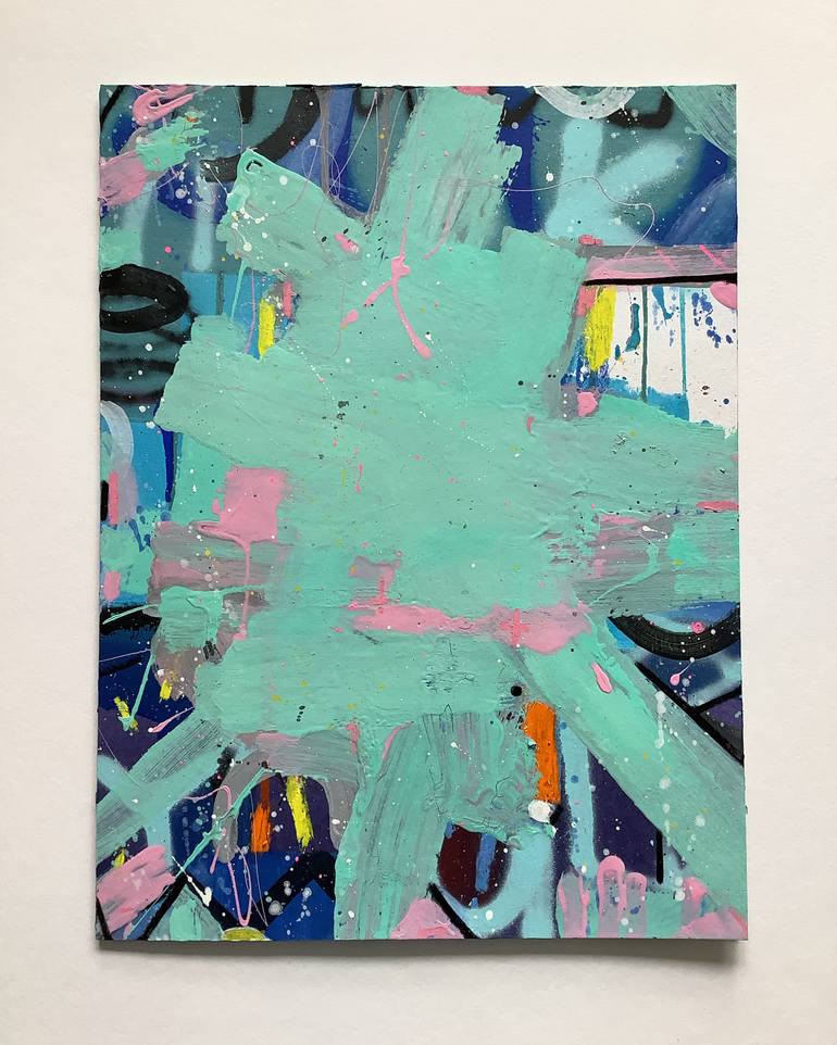 Original Abstract Expressionism Abstract Painting by Andrew Weir