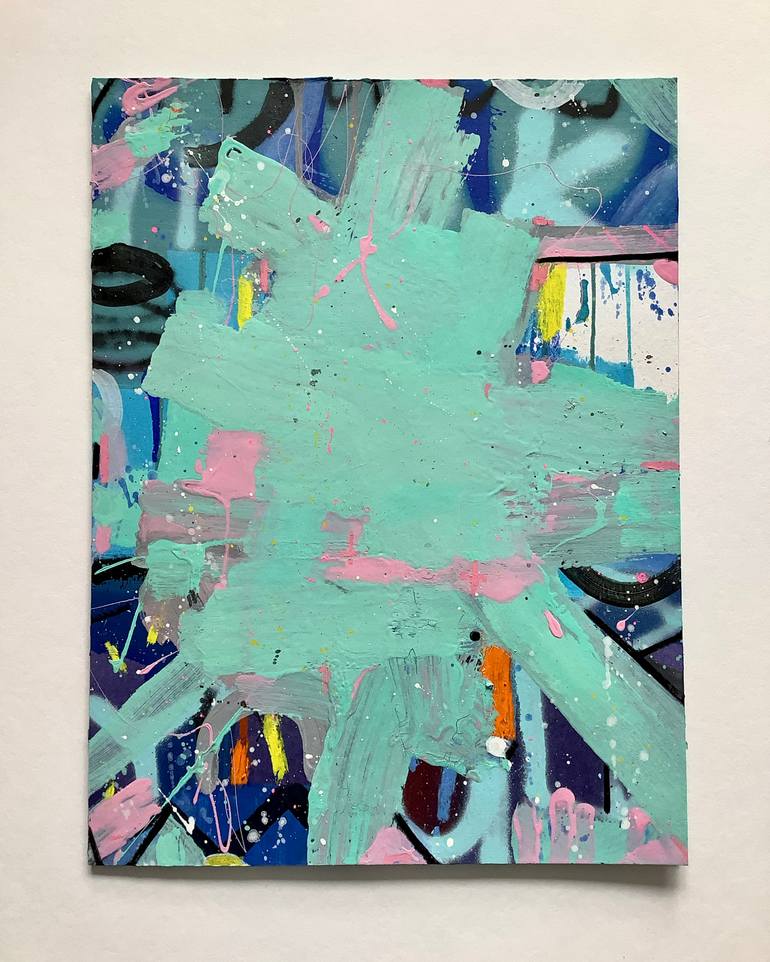 Original Abstract Expressionism Abstract Painting by Andrew Weir