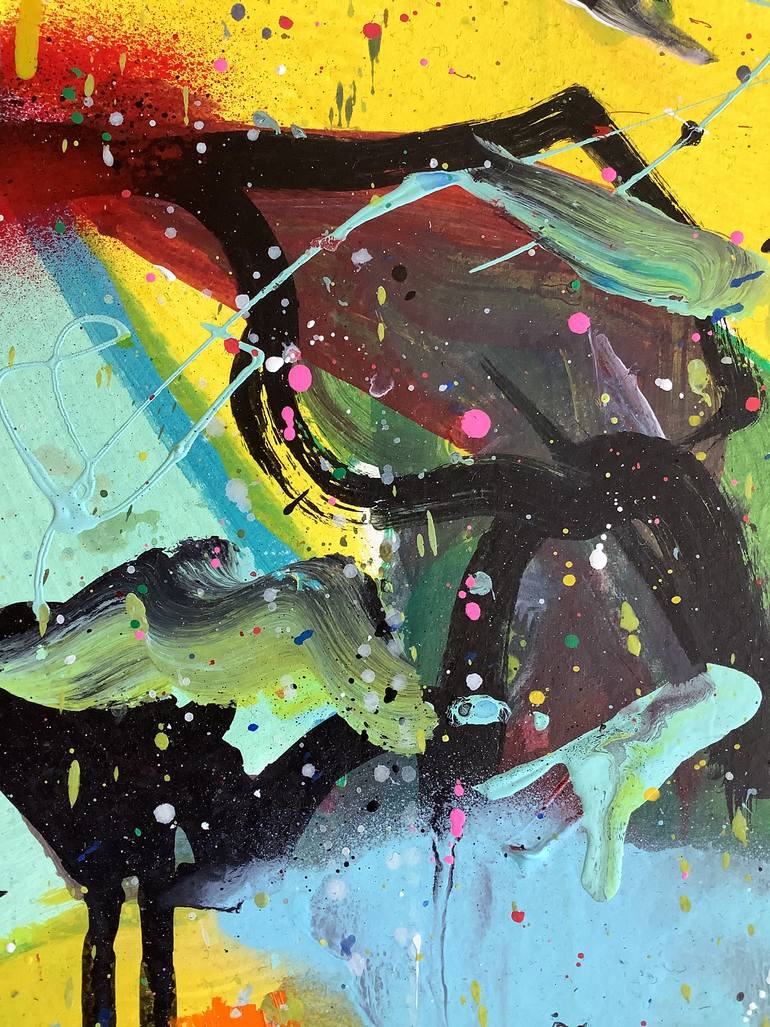 Original Abstract Expressionism Abstract Painting by Andrew Weir