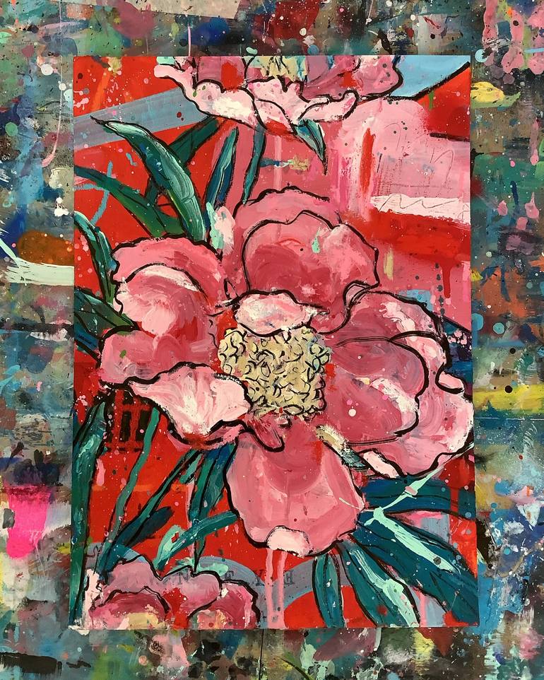 Original Floral Painting by Andrew Weir