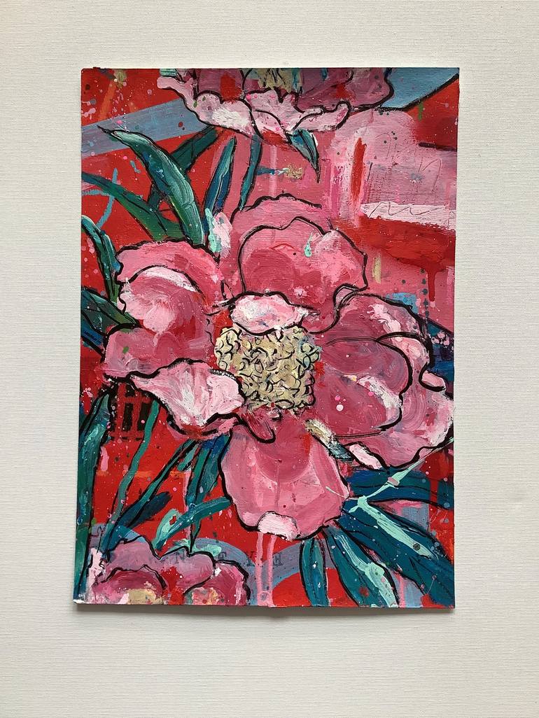 Original Floral Painting by Andrew Weir