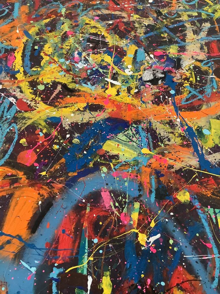 Original Abstract Expressionism Abstract Painting by Andrew Weir