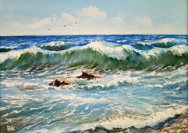 Print of Photorealism Seascape Paintings by Oleh Rak