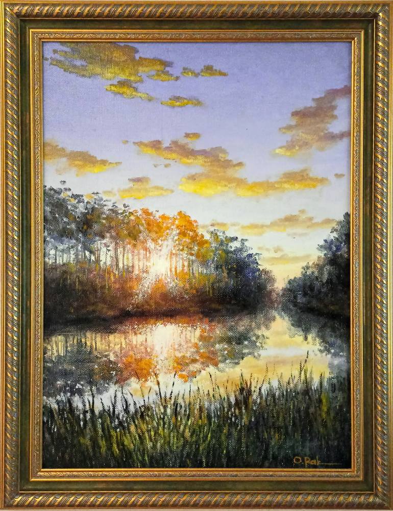 Original Impressionism Landscape Painting by Oleh Rak