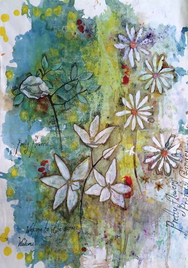 Original Floral Painting by Sarah Lown
