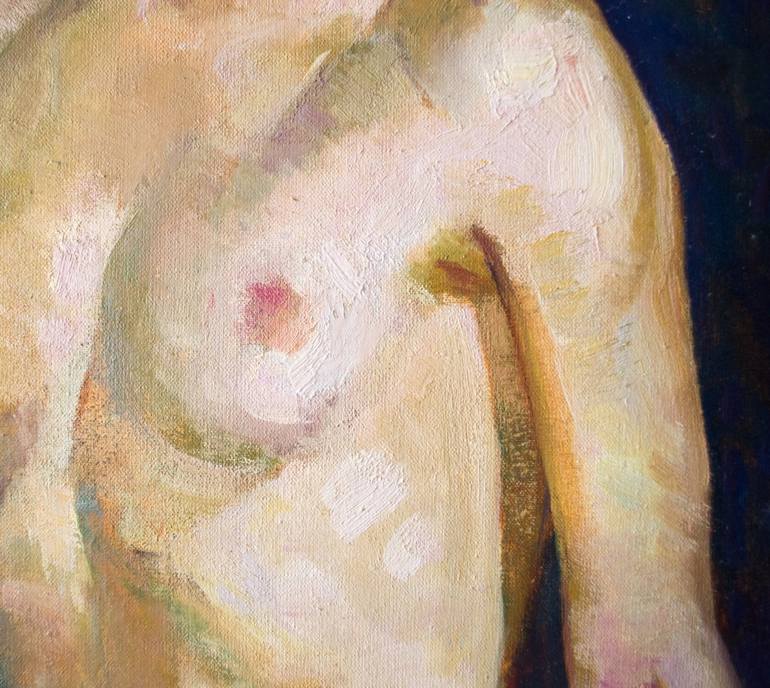 Original Realism Nude Painting by Yevhenii Lozoviy