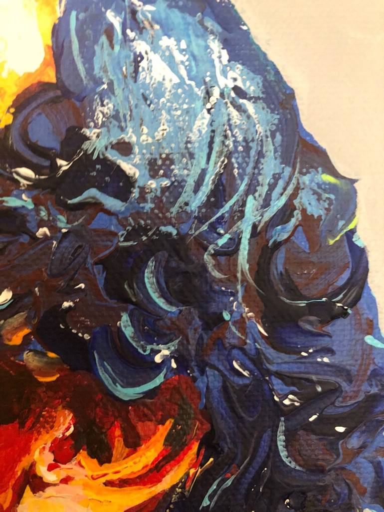 Original Impressionism People Painting by Konni Jensen
