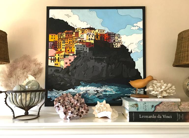 Original Modern Cities Painting by Konni Jensen