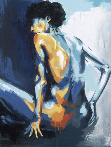 Original Expressionism Nude Paintings by Konni Jensen