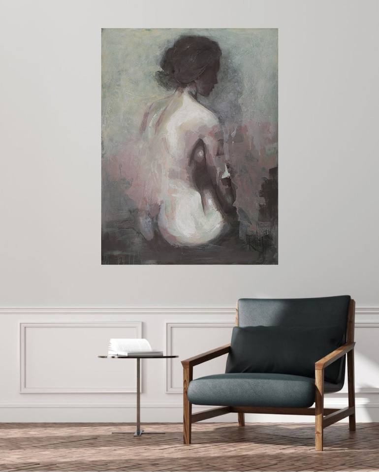 Original Figurative Nude Painting by Konni Jensen